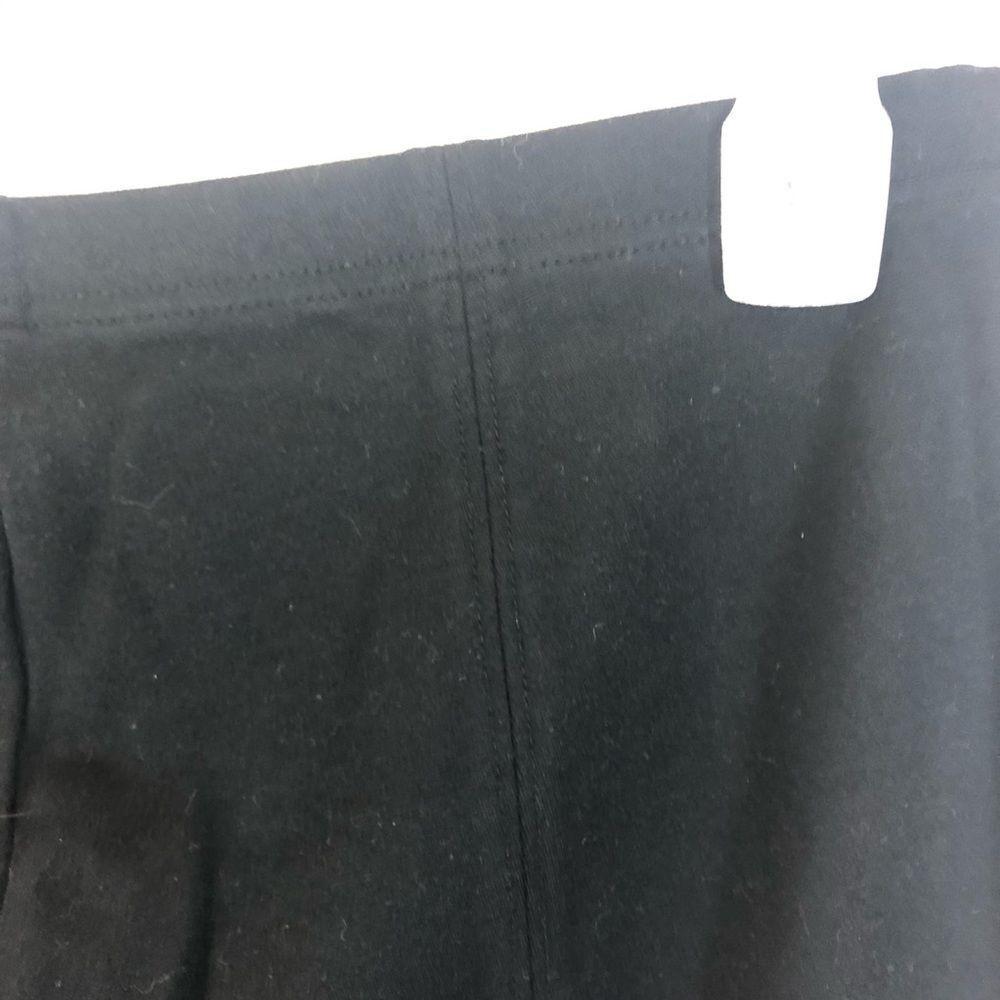 WHBM Black Cropped‎ Leggings With Bottom Slits M - Picture 8 of 8